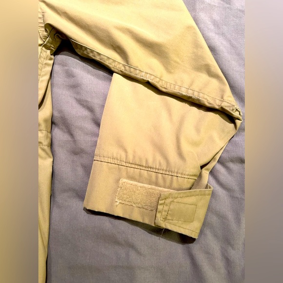 Vintage 80’s Woolrich Jacket Womens M Tan Khaki Barn Chore Coat USA Pockets EUC - Picture 8 of 8